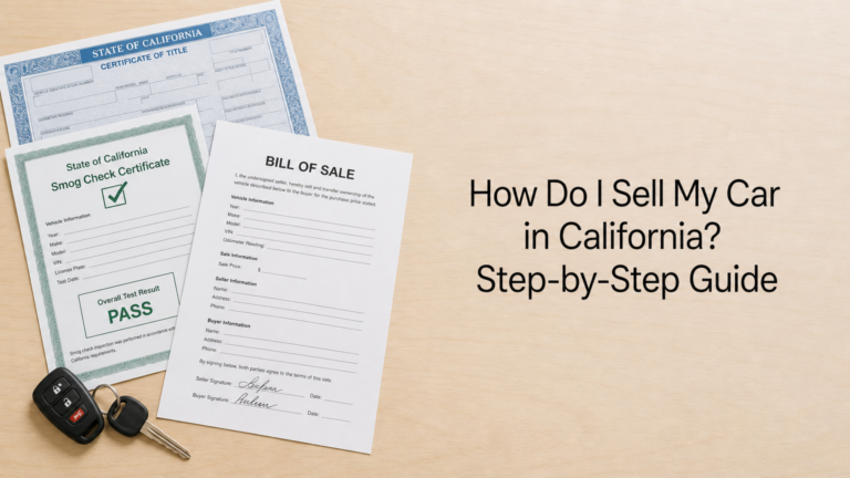 How Do I Sell My Car in California? Step-by-Step Guide